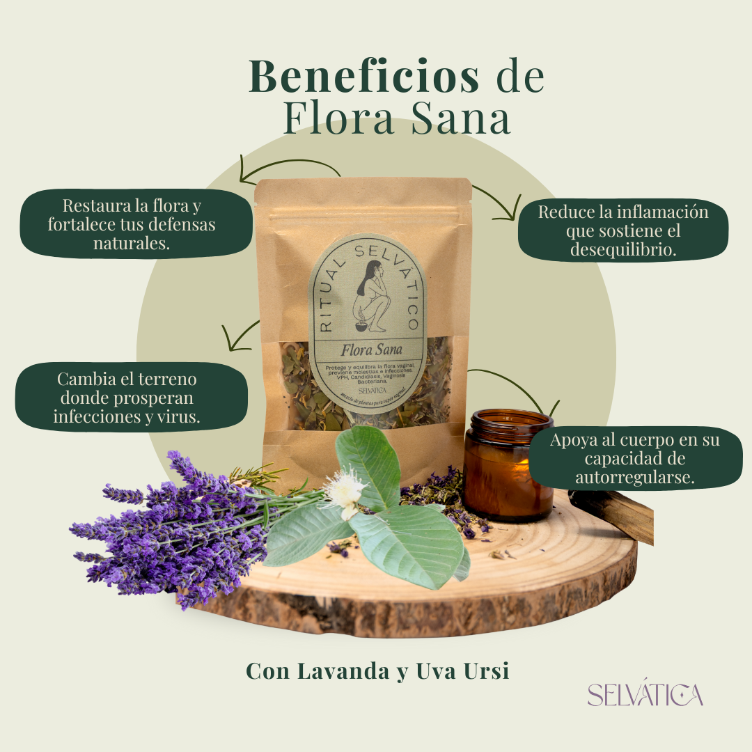 Ritual Selvático · Flora Sana para candidiasis, VPH y infecciones recurrentes